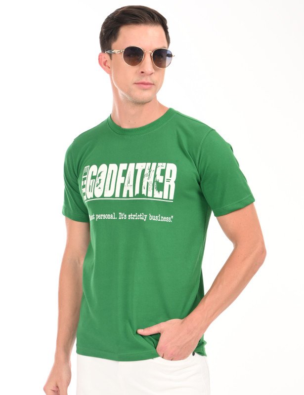 Buy One, Get One for Your Partner or Friend The Godfather Quote Graphic T-Shirt – Combo Pack (Green & White)