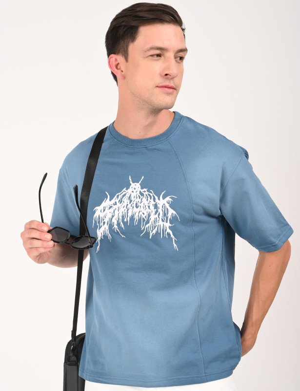 Ice Blue Fade Graphic T-Shirt