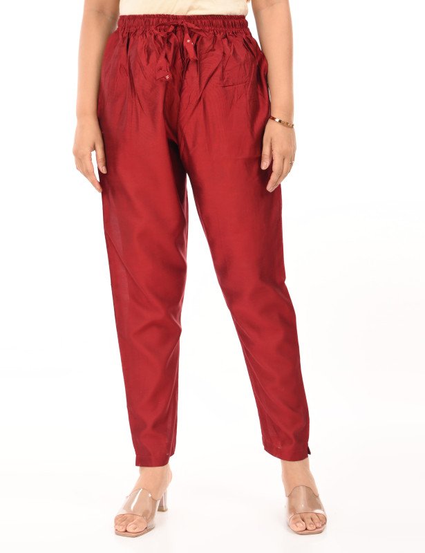 Maroon Elegance Cotton Kurta Set with Dupatta