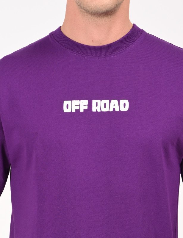 Off Road Jeep Graphic Oversized T-Shirt – Purple Terrain Edition